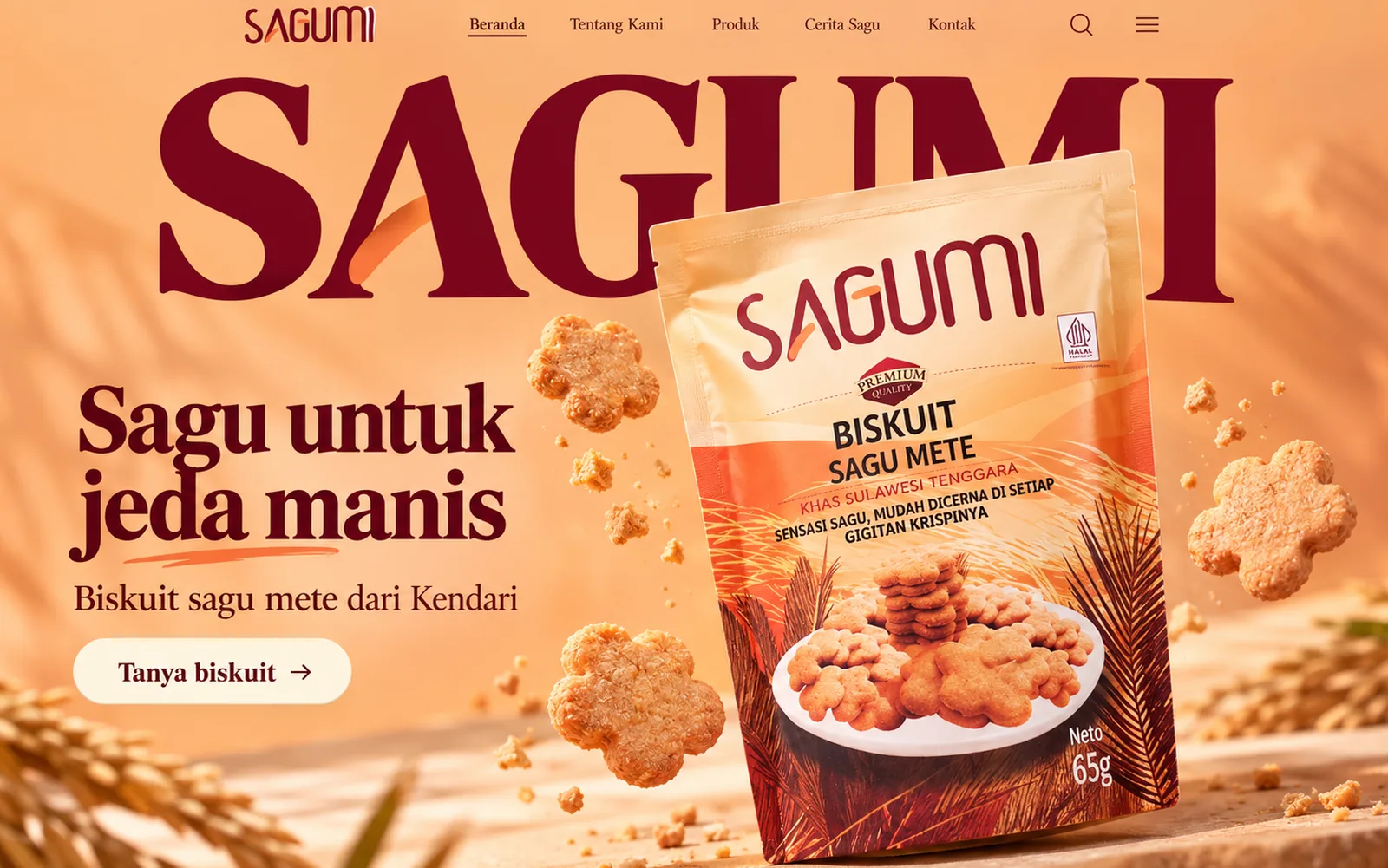 Sesudah: konsep halaman utama Sagumi